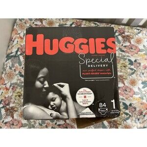 Huggies Special Delivery Hypoallergenic Diapers Size 1 Box Of 84 New Box Wear